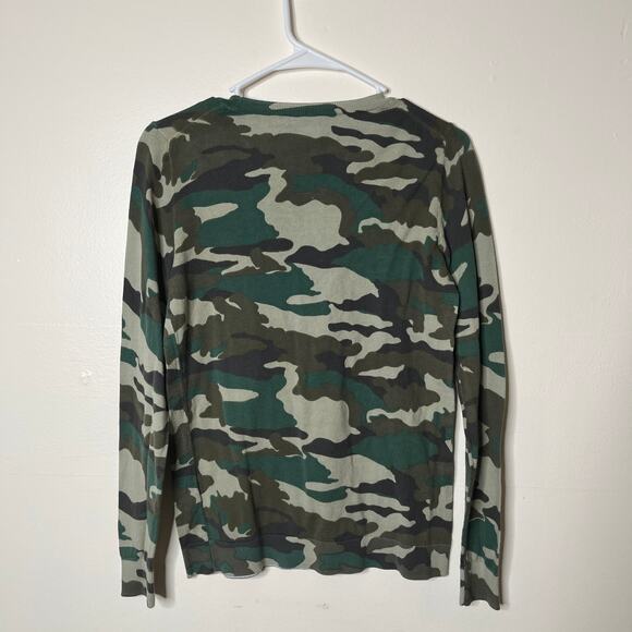J.Crew Mercantile Camouflage Sweater Womens Small Long Sleeve Pullover Knit - Picture 2 of 4